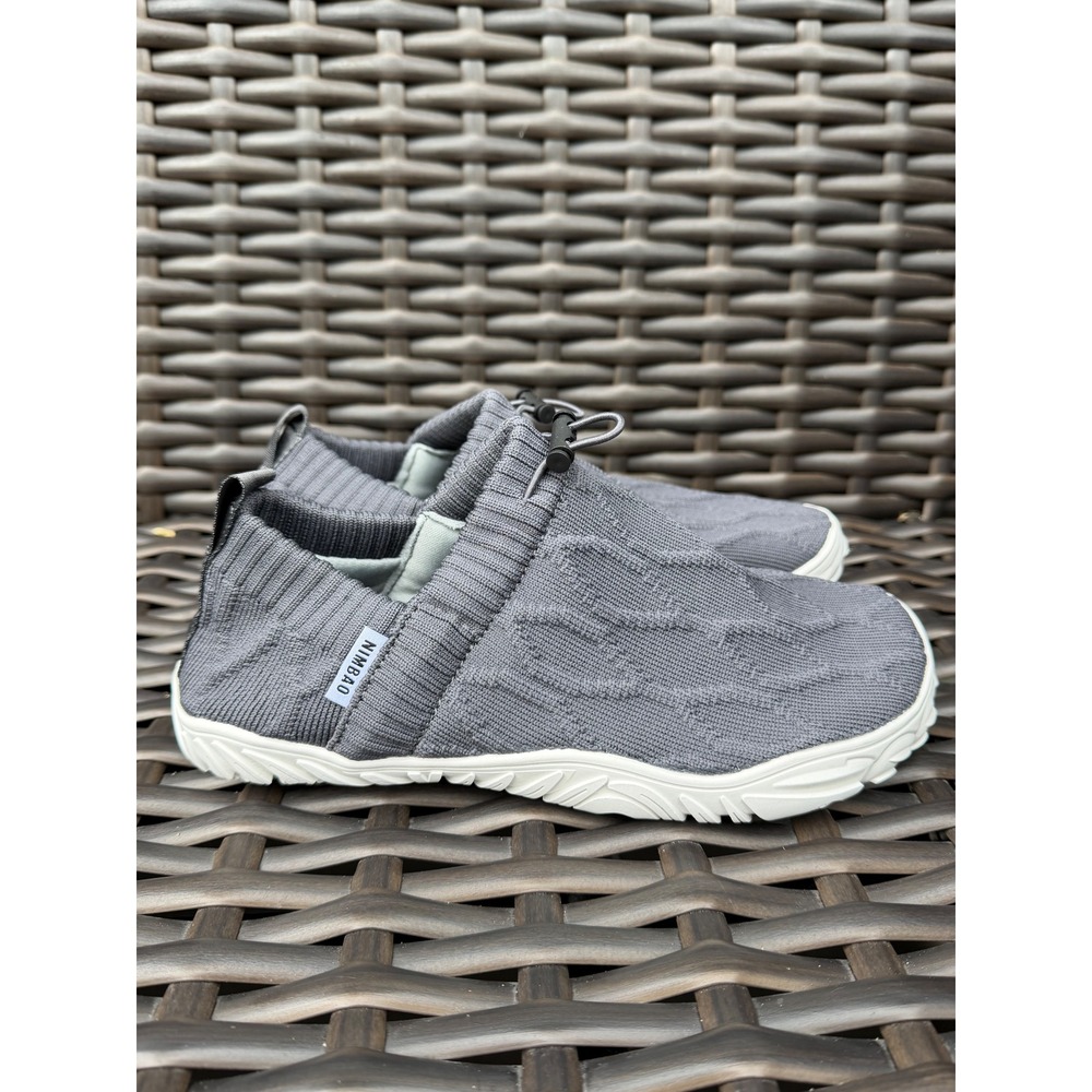 Nimbao New Cloud Walk Grey Knit Barefoot Shoes Slip On Sneakers Size 39 M7 W 8.5